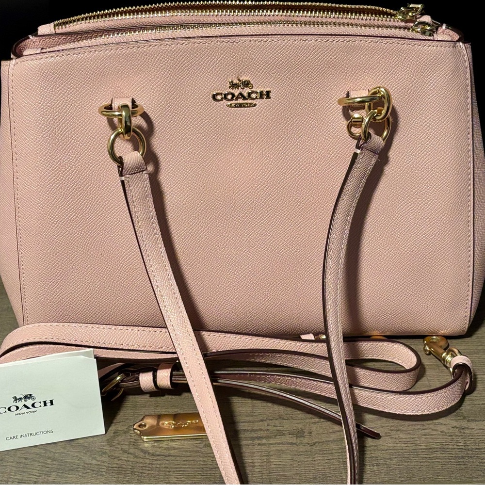Coach Etta Carryall Crossbody Bag (Baby Pink)